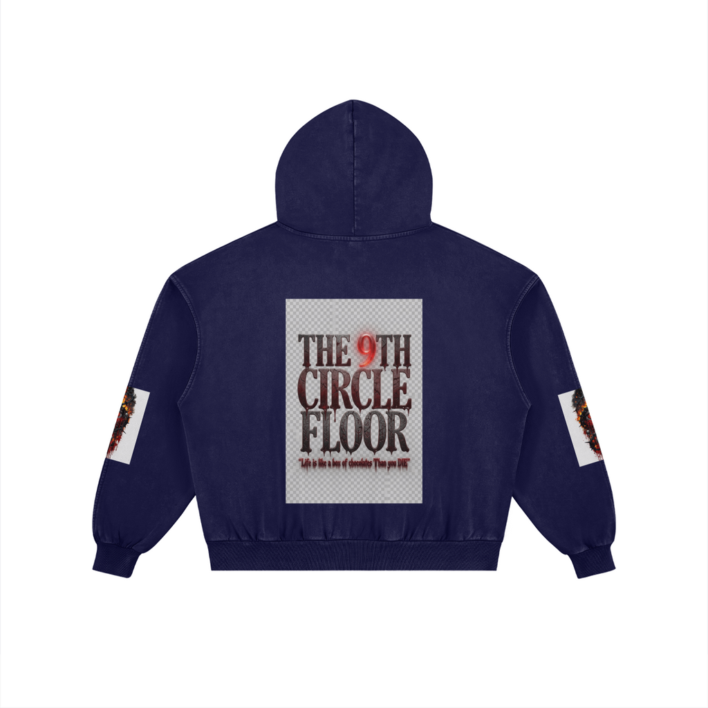 Dark Wing Angel 9 Washed Hoodie
